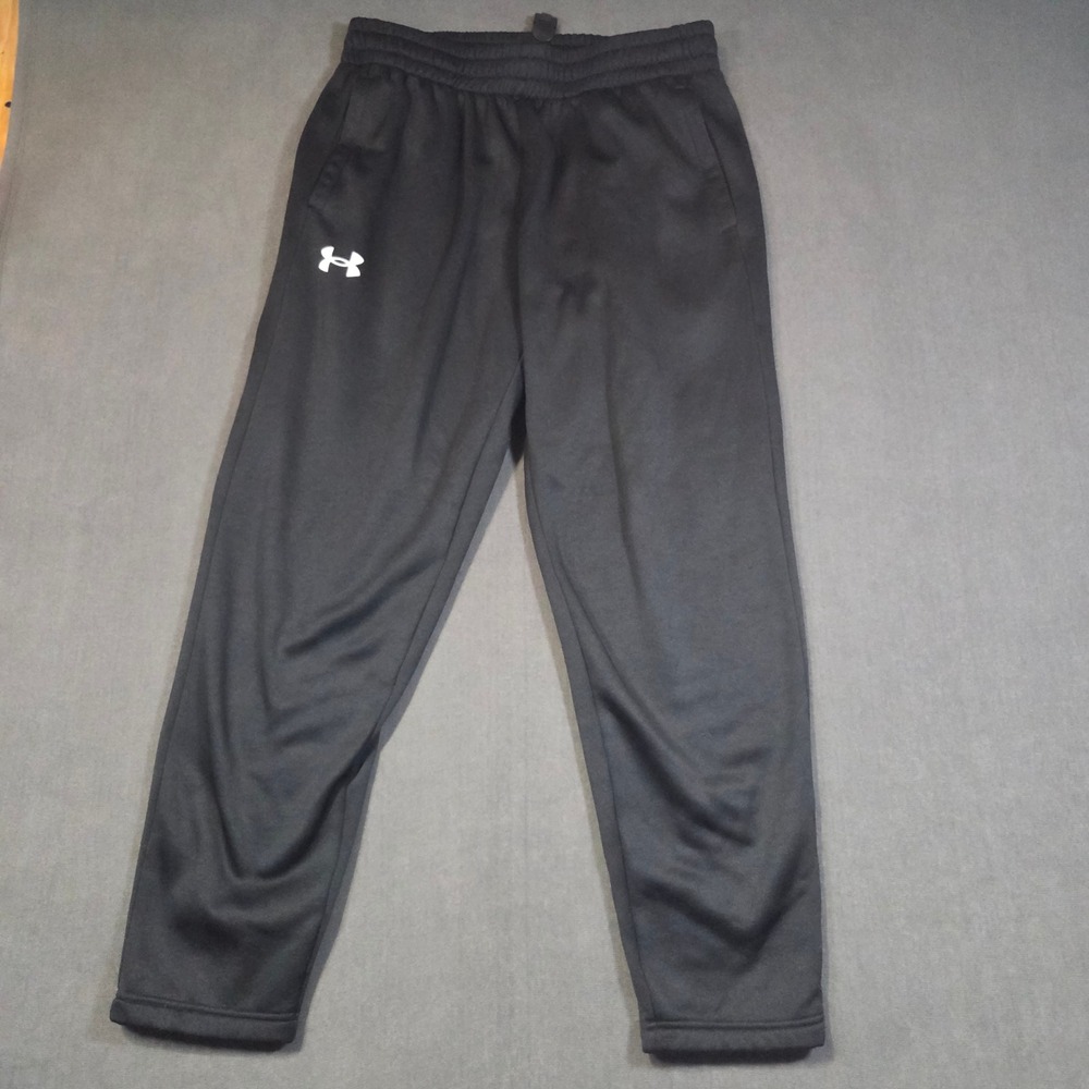 Under Armour Sweatpants Mens Large Black Loose Fit Fleece Lined Joggers